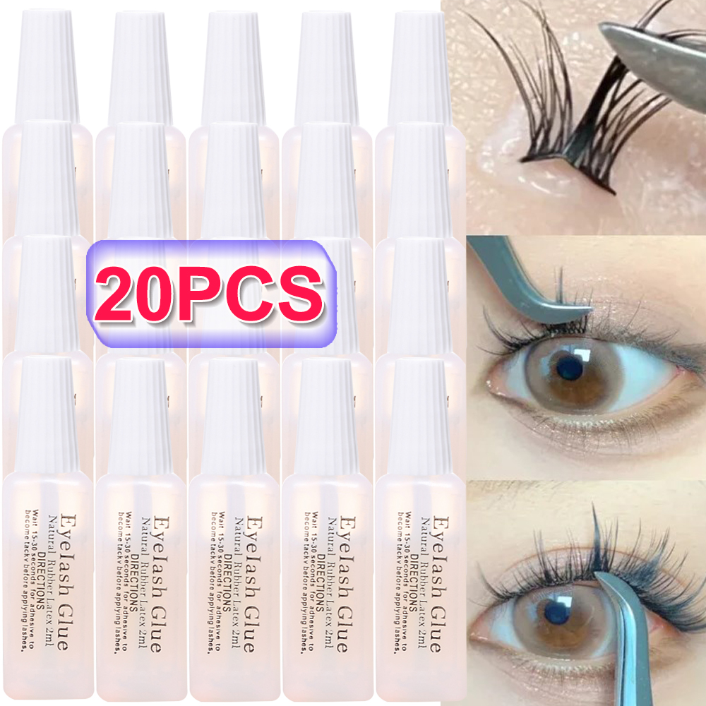 Eyelash Extension Eye Irritation - 1-20PCS Self Grafting Transparent Eyelash Glue