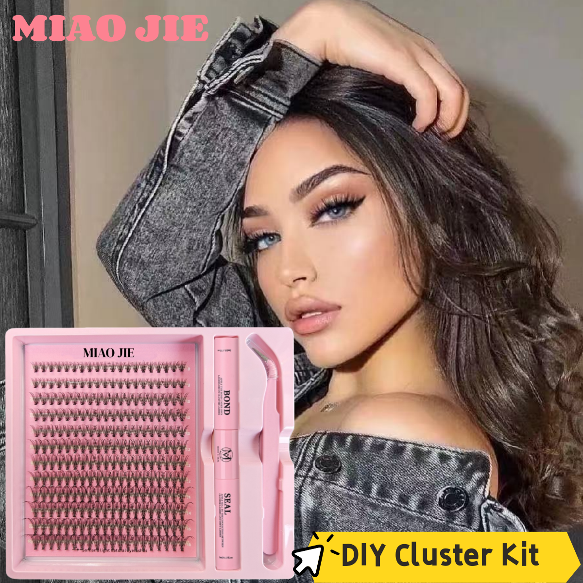 Lash Extension Tweezers - MAIOJIE DIY Clusters Lash Kit 8-16mm