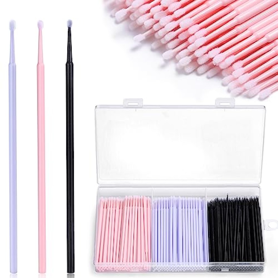 Micro Brush Applicator - 300pcs Disposable Micro Applicators brushes, Eyelash