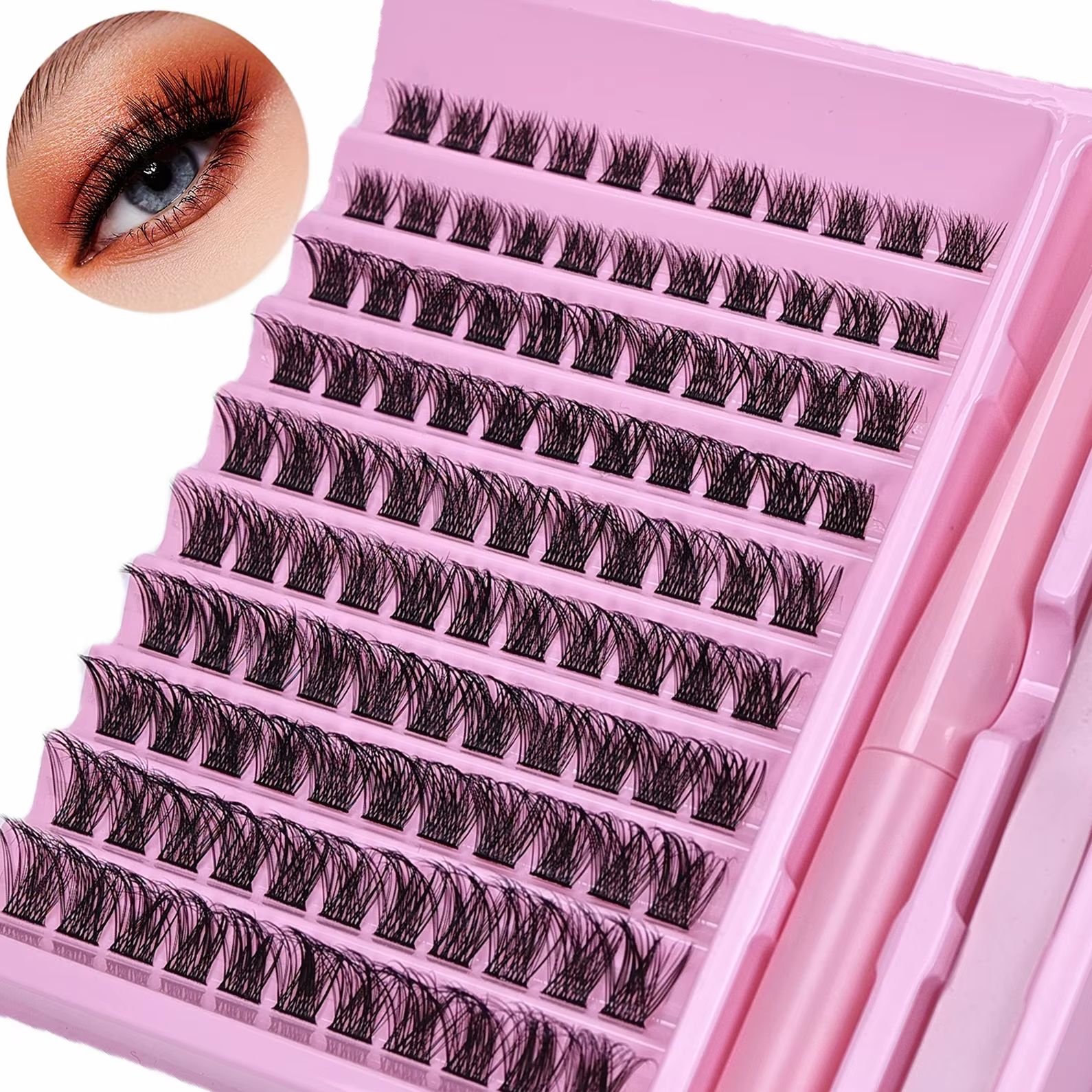 Lash Extension Tweezers - DIY Lash Clusters Extension Kit 110