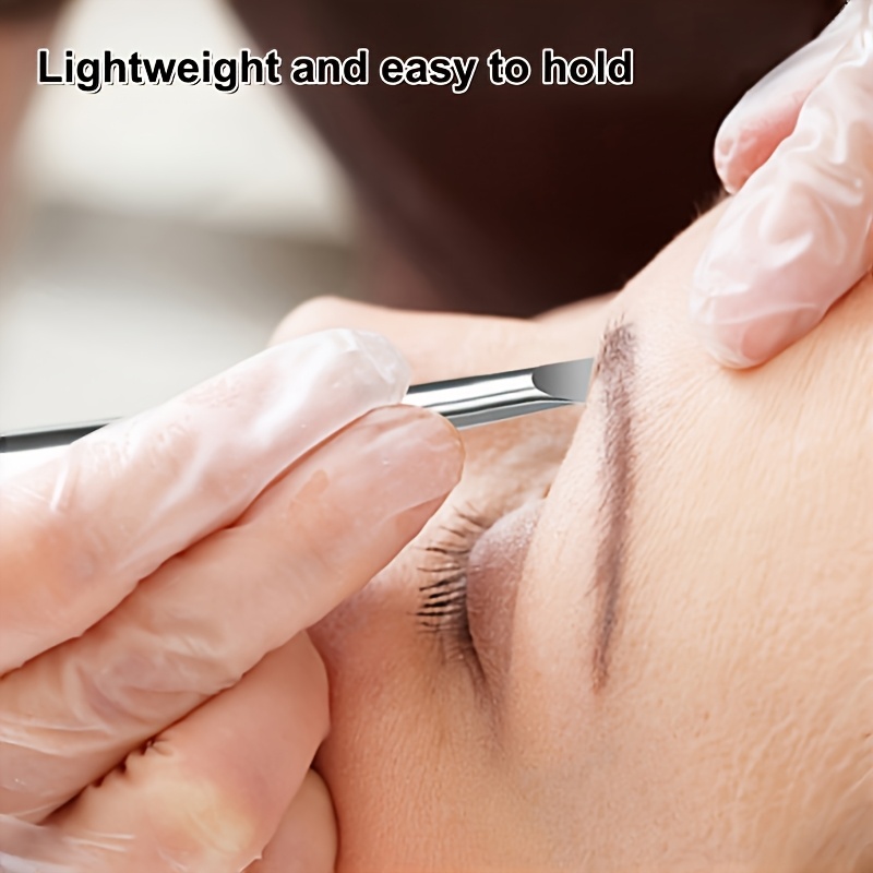 Lash Extension Tweezers - Stainless Steel Slant Tweezers with Non-Slip