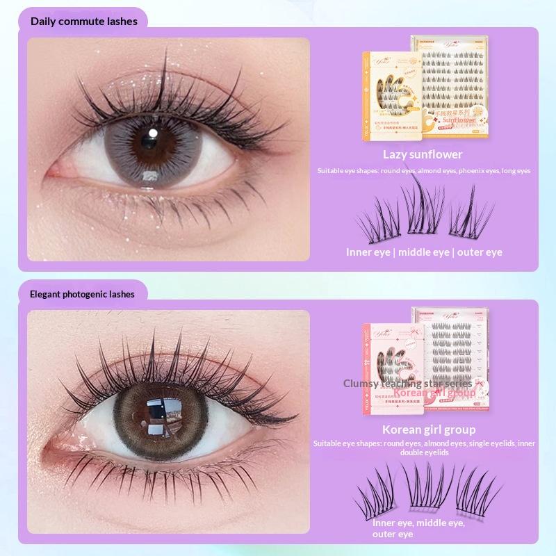 Eyelash Extension Adhesive - 7 Rows Self-Adhesive Eyelashes No Glue