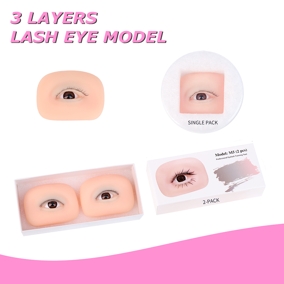 Eyelash Extension Doll Eye - NEW 3 Layers Eyelash Extension Training