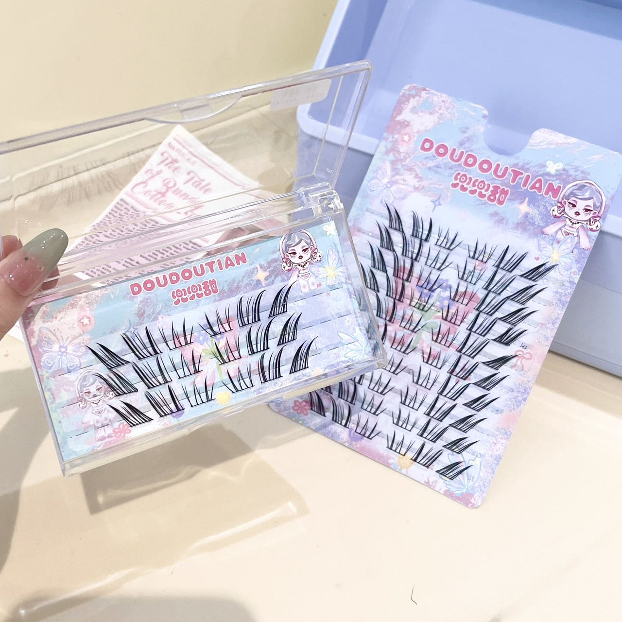 Doudoutian Cool Cat Slanted Fa – обзор и цена Eyelash Extension Natural