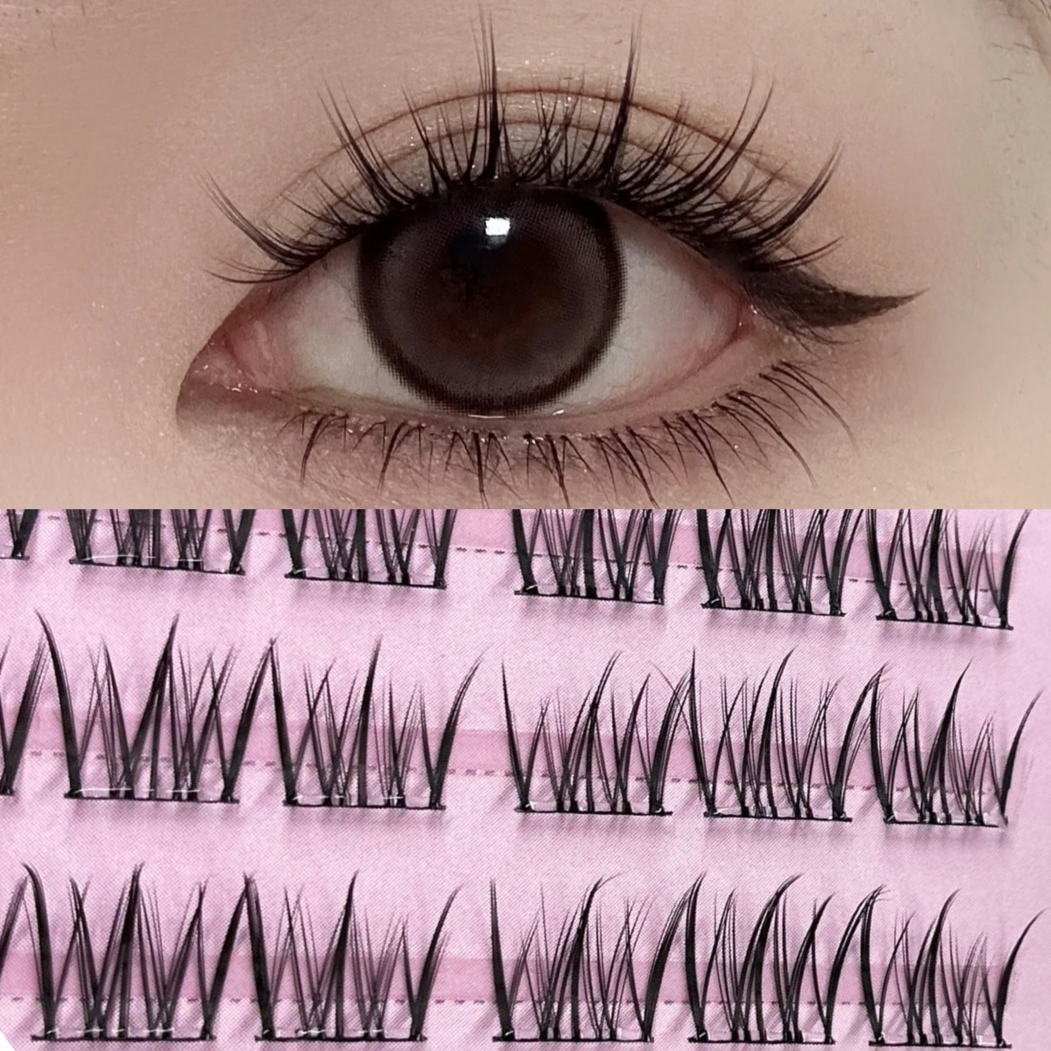 Mixiaohe Korean Pure Style Clu – обзор и цена Eyelash Extension Natural