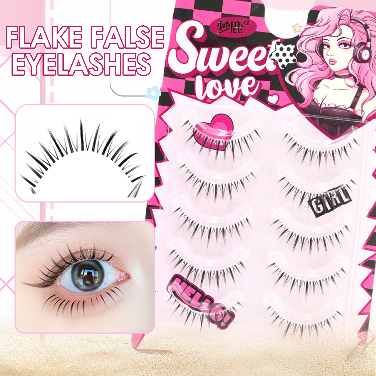 Natural Thick False Eyelashes  – обзор и цена Eyelash Extension Doll Eye