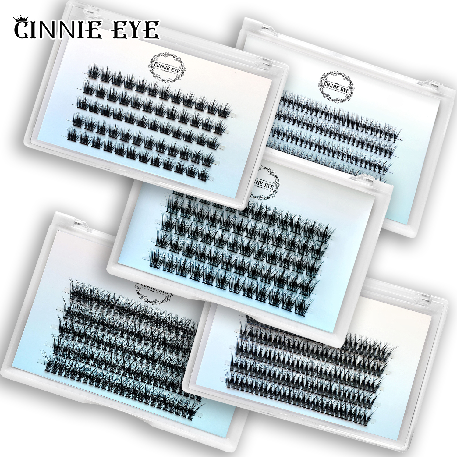 New 100 Cluster Bundles DIY In – обзор и цена Eyelash Extension Doll Eye