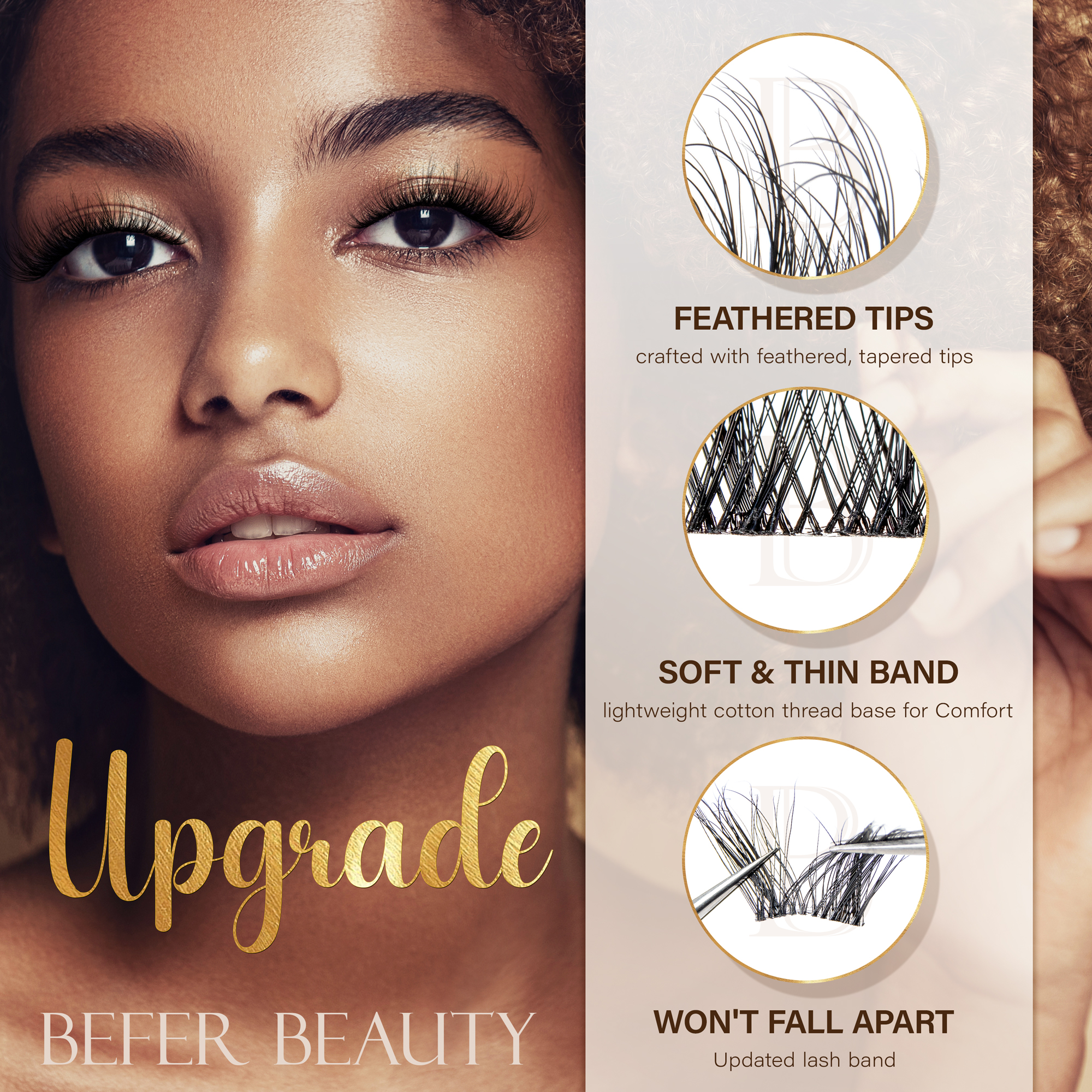 Befer Lash Clusters Kit False  – обзор и цена Lash Extension Tweezers
