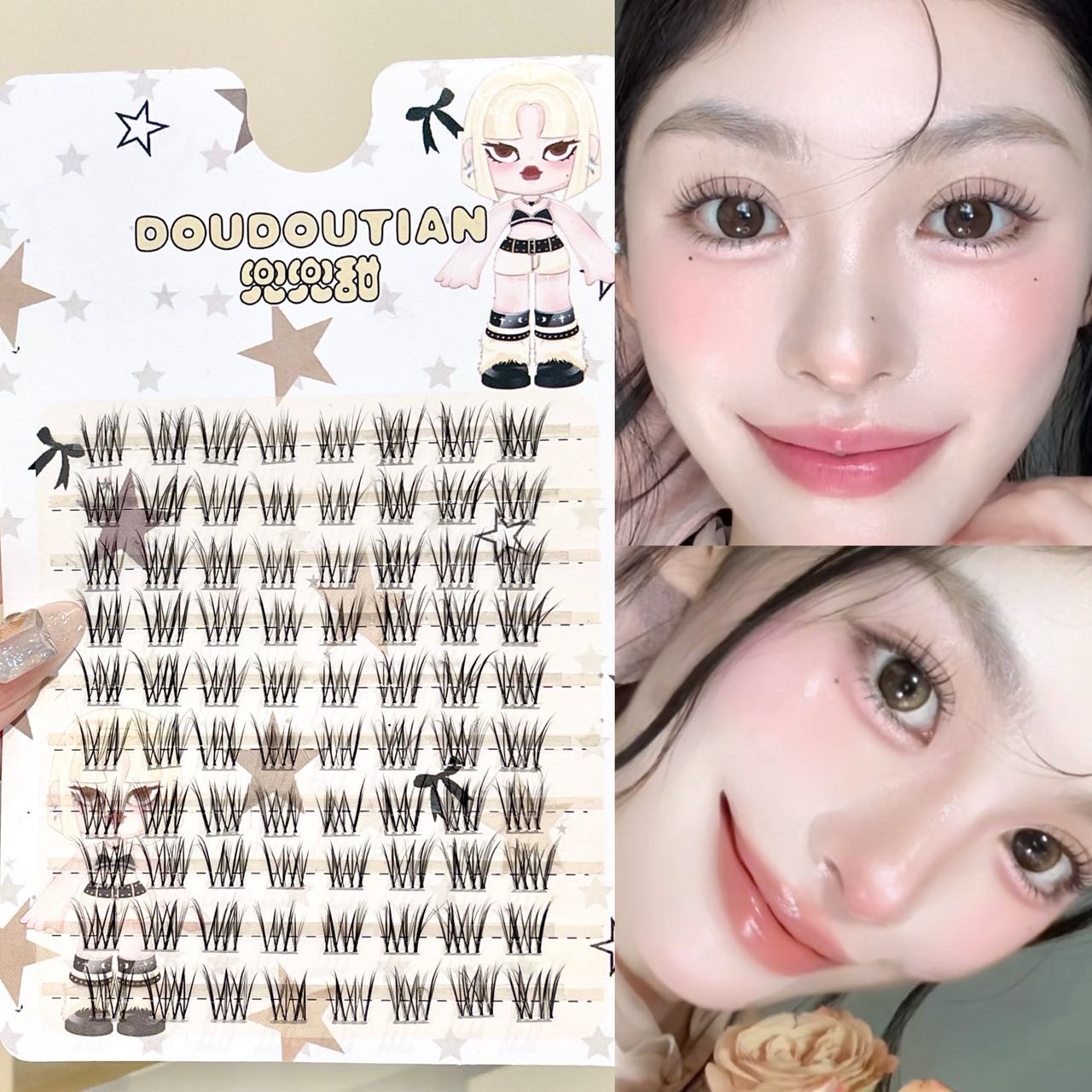 Doudoutian Segmented Nude Lash – обзор и цена Eyelash Extension Natural