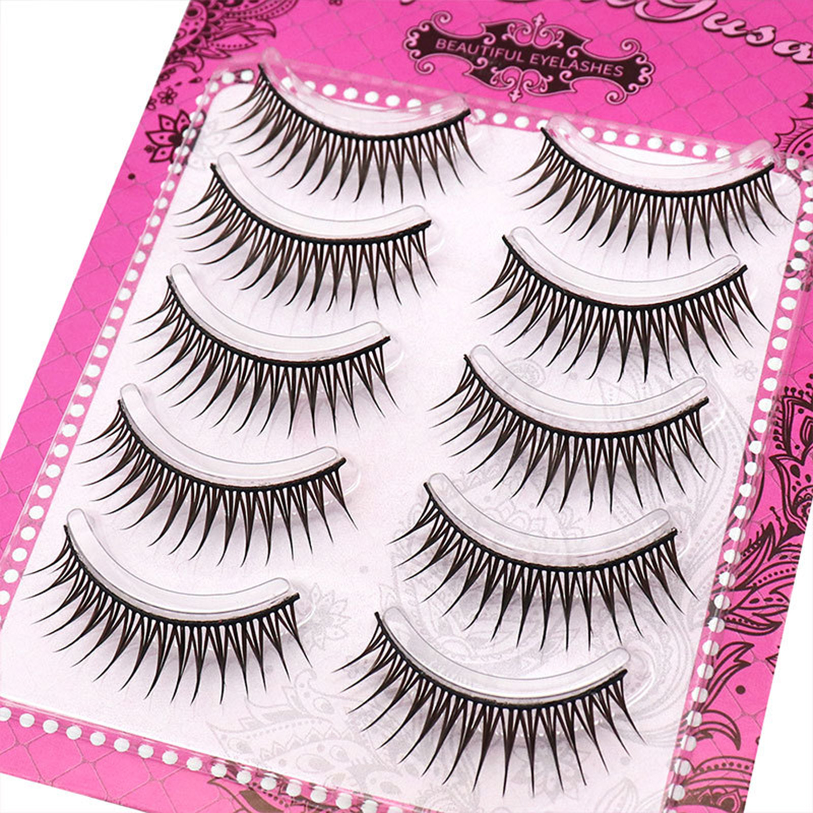 5 Pair One-Piece False Eyelash – обзор и цена Eyelash Extension Doll Eye