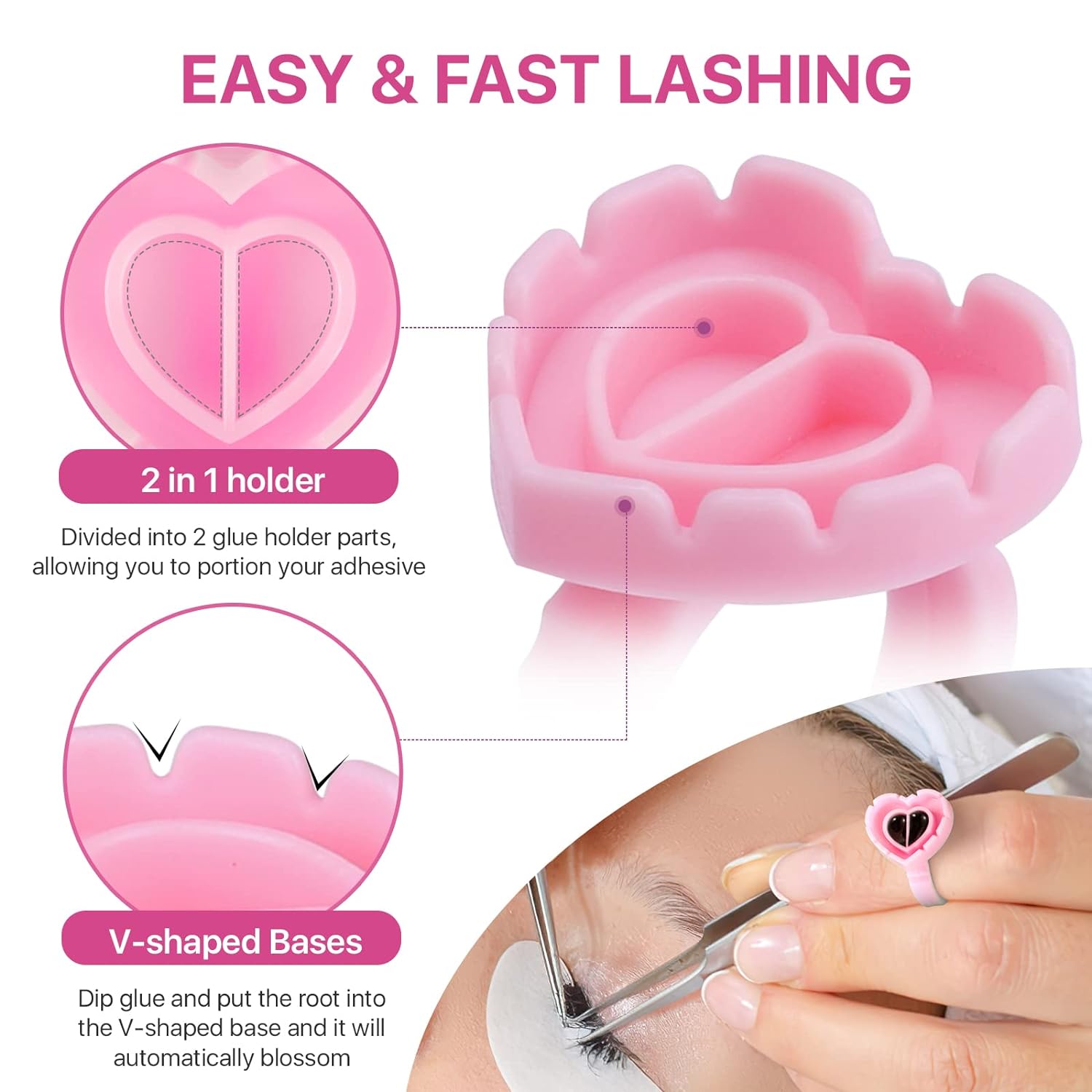100 PCS Disposable Heart-shape – обзор и цена Lash Mapping Sticker