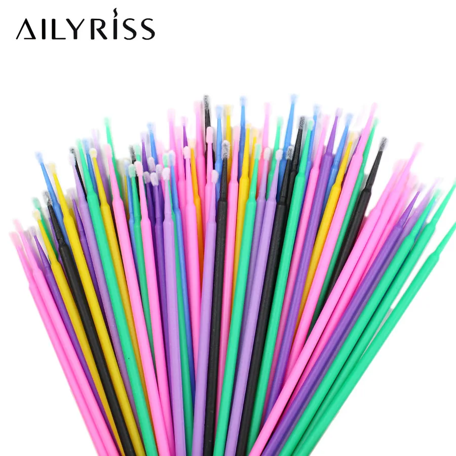 100PCS/Lot Disposable Eyelash  – обзор и цена Micro Brush Applicator