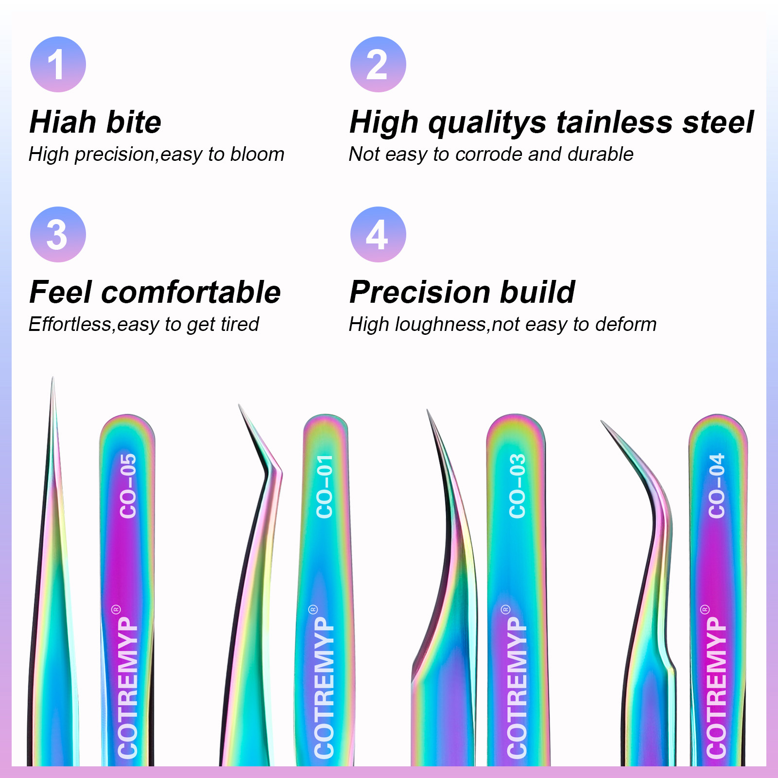 Professional lash tweezers fib – обзор и цена Lash Extension Tweezers