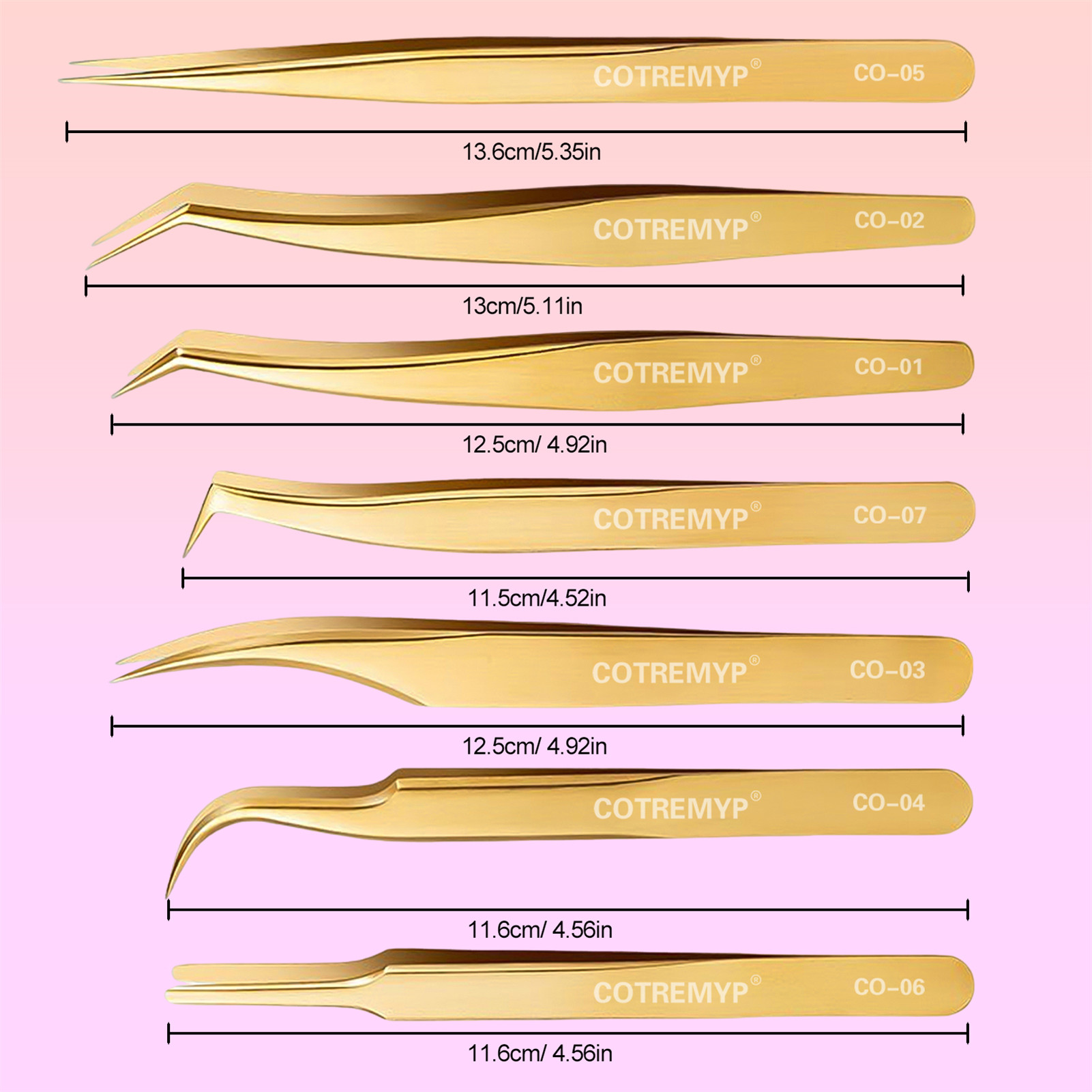 Professional lash tweezers fib – обзор и цена Lash Extension Tweezers