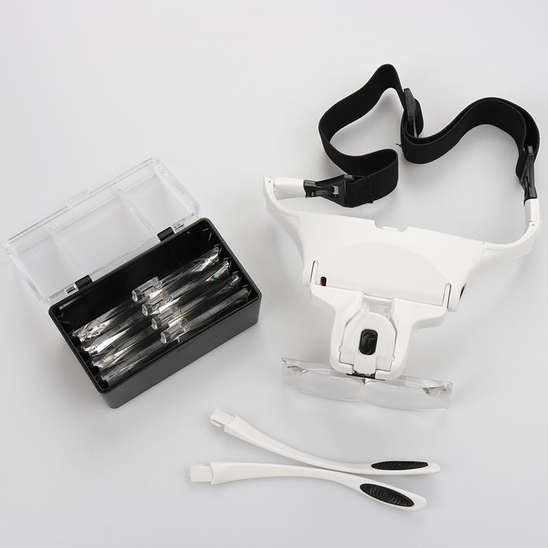 5 Lens Adjustable Headband Mag – обзор и цена Eyelash Extension With Glasses