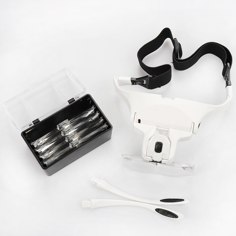 5 Lens Adjustable Headband Mag – обзор и цена Eyelash Extension With Glasses