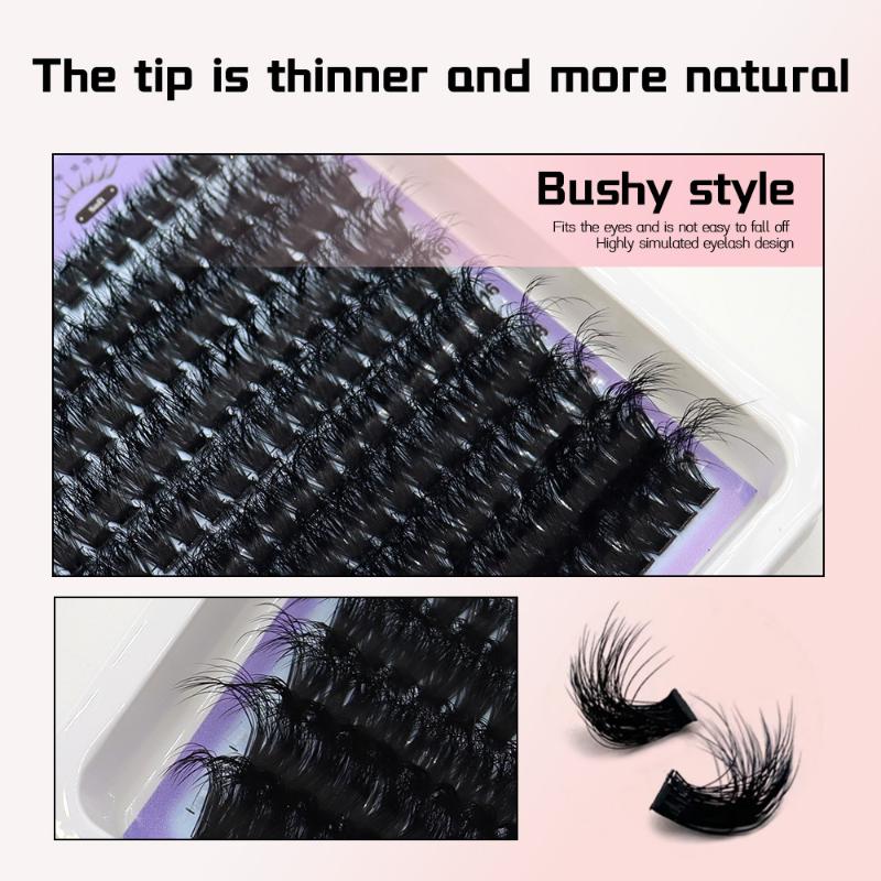 14 Rows Lash Clusters Spikes E – обзор и цена Eyelash Extension Natural