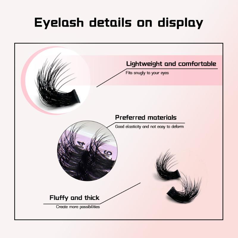 14 Rows Lash Clusters Spikes E – обзор и цена Eyelash Extension Natural