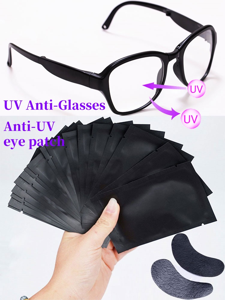 50 pairs Padding UV Black Patc – обзор и цена Eyelash Extension With Glasses