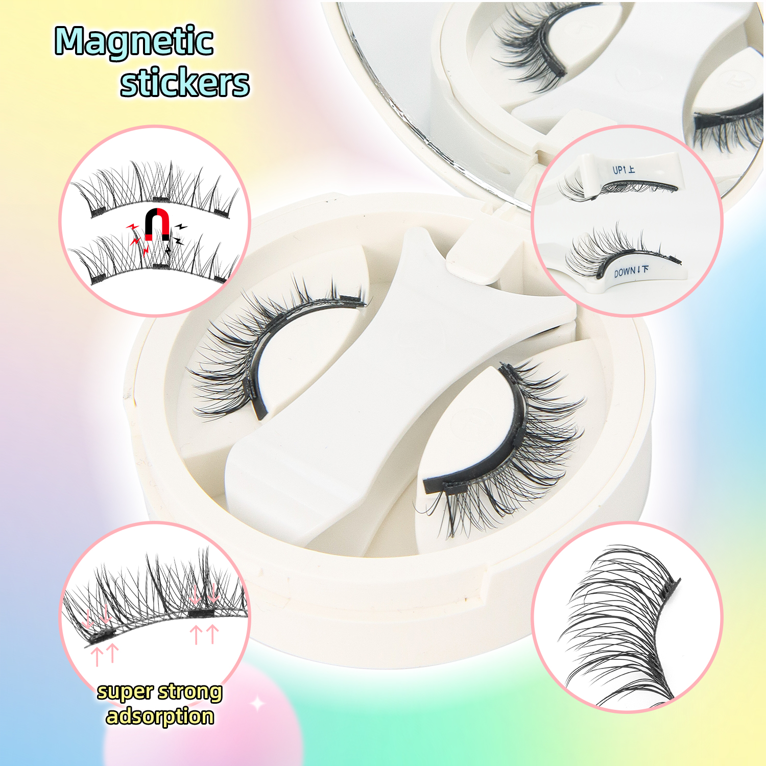 1 Pair Magnetic Eyelashes Set  – обзор и цена Lash Extension Tweezers