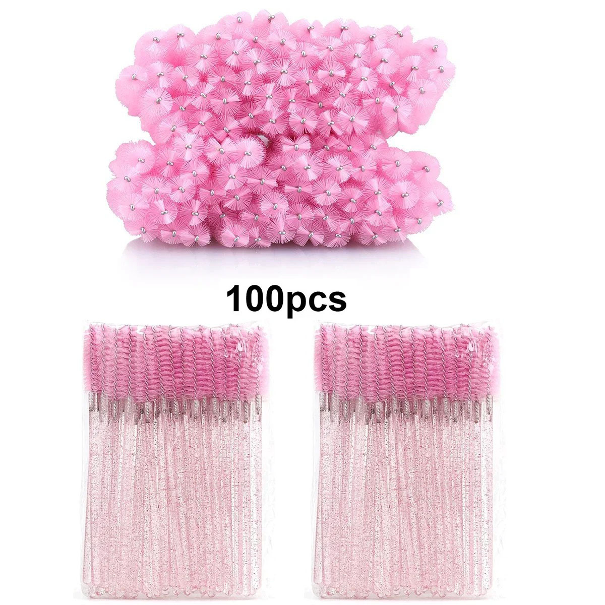 100pcs Disposable Eyelash Brus – обзор и цена Micro Brush Applicator