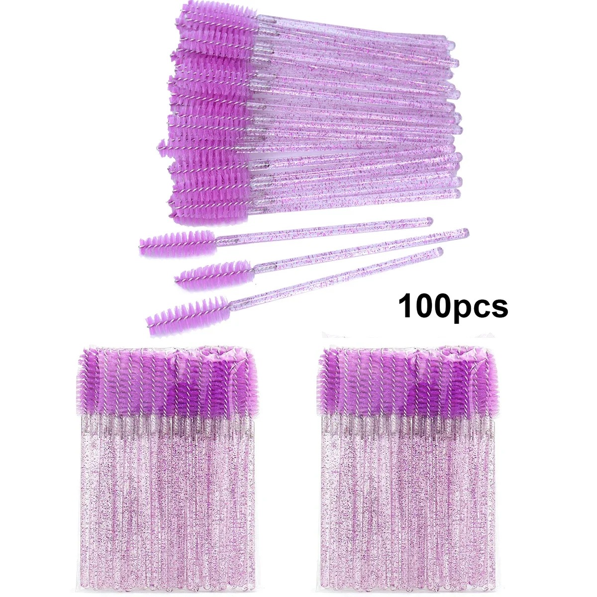 100pcs Disposable Eyelash Brus – обзор и цена Micro Brush Applicator