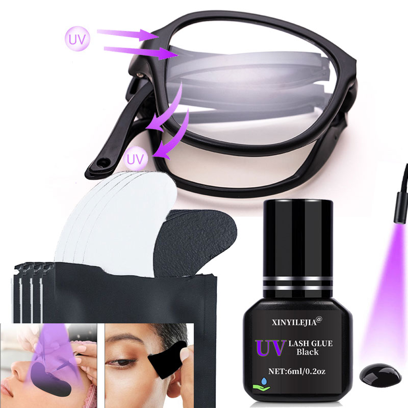 UV Protective Glasses UV Eyela – обзор и цена Eyelash Extension With Glasses