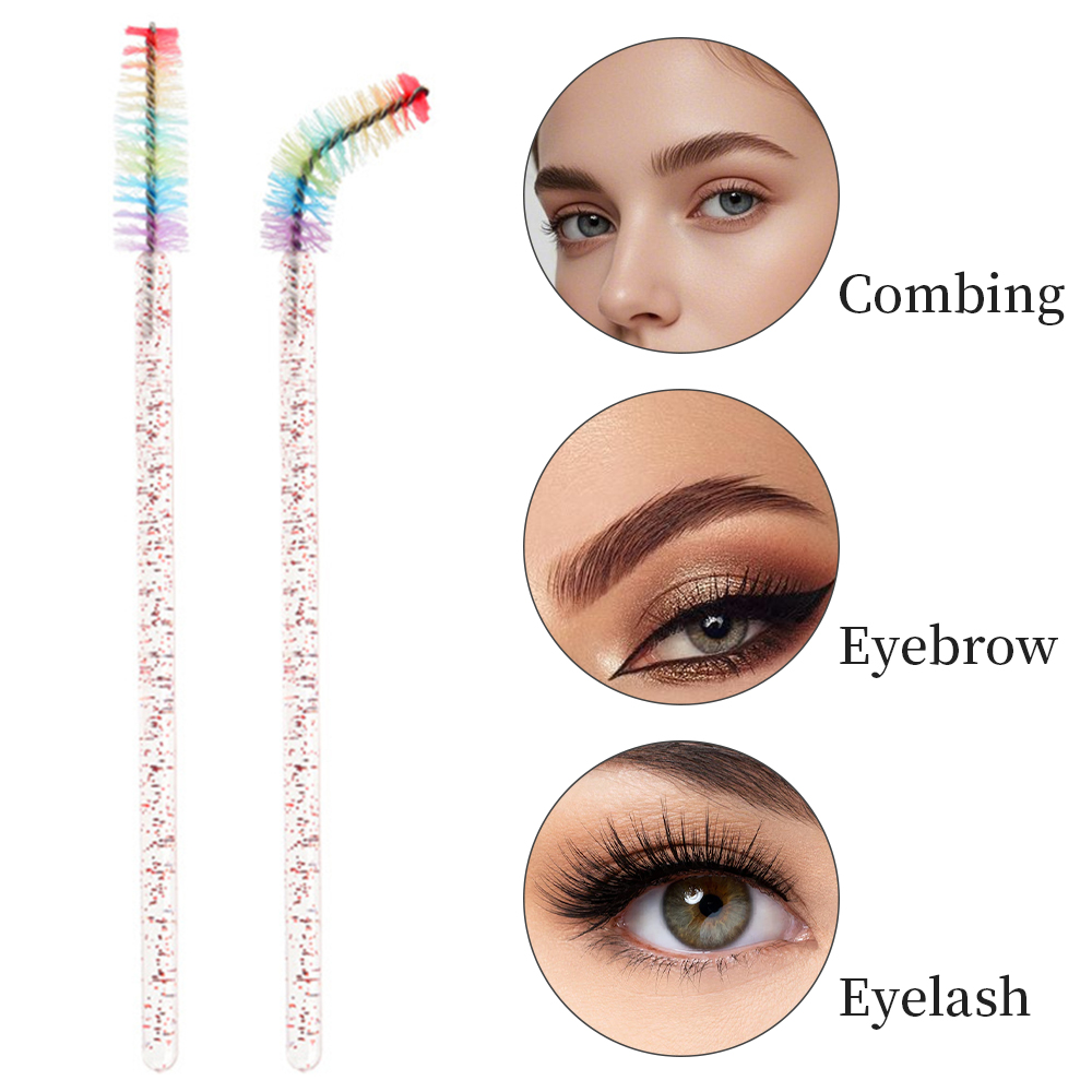 50PCS Rainbow Crystal Eyelash  – обзор и цена Eyelash Extension Examples