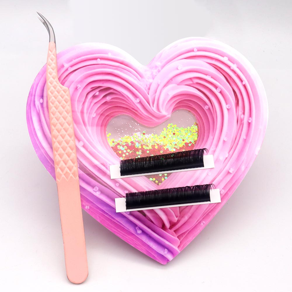 3D Heart-shaped Bling Dynamic  – обзор и цена Lash Extension Tweezers