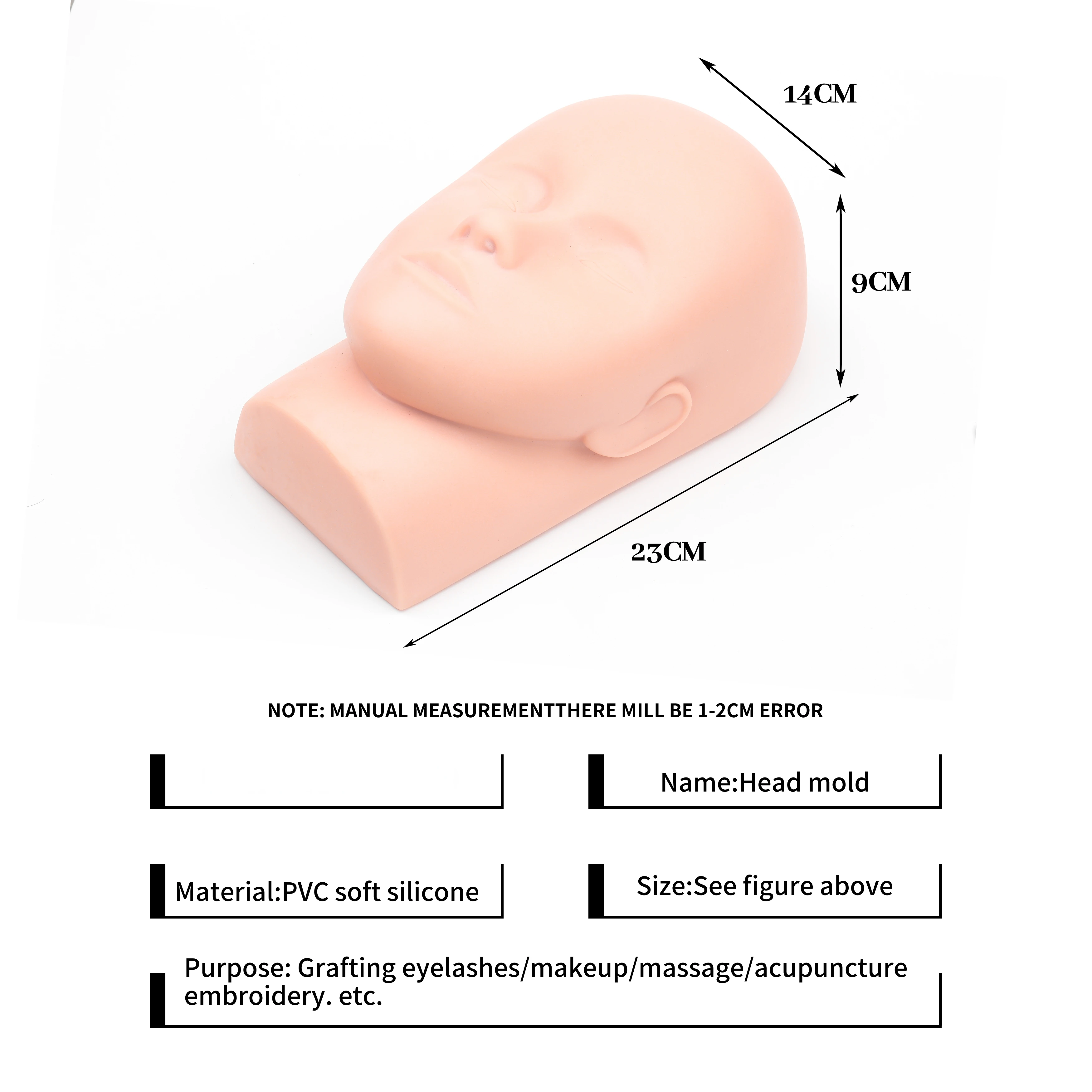 1pcs Training Head&10 sheet La – обзор и цена Lash Mapping Sticker