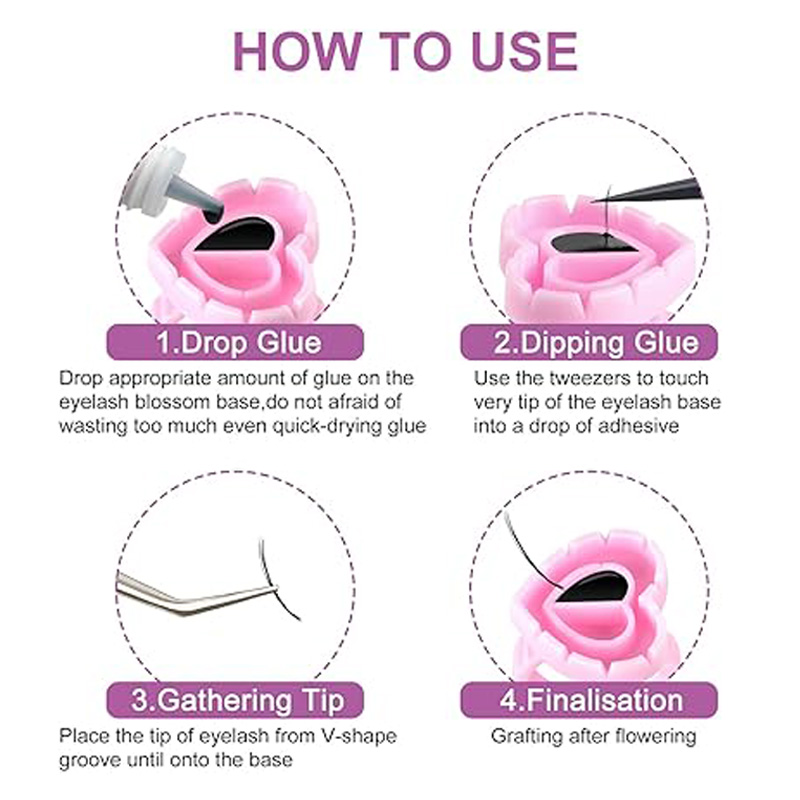100pcs/bag Disposable Eyelash  – обзор и цена Eyelash Extension Examples