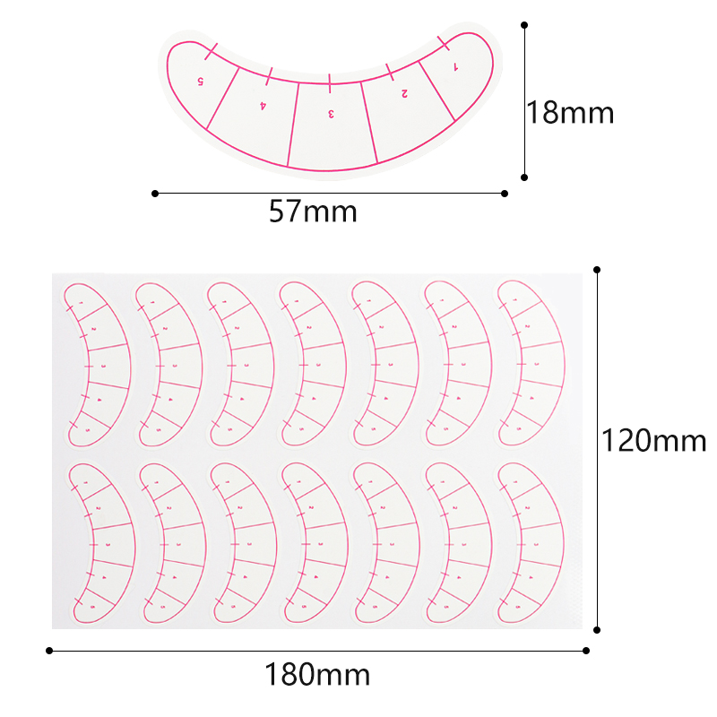 70 Pairs Eyelash Mapping Stick – обзор и цена Lash Mapping Sticker