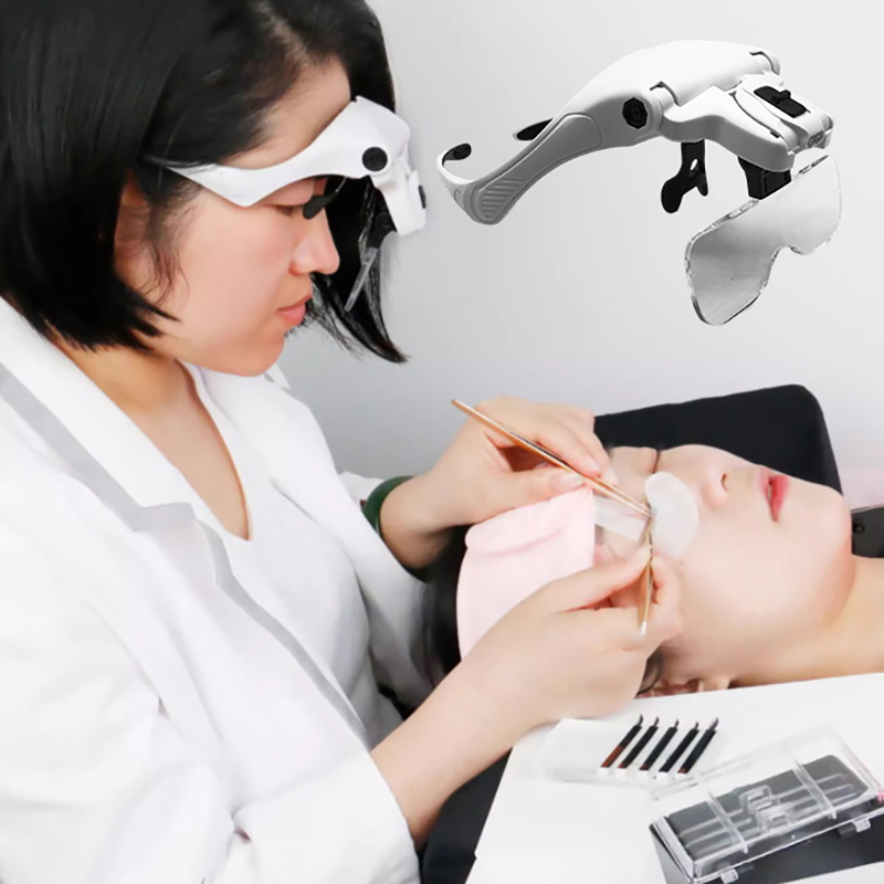 5 Lens Adjustable Magnifier Ey – обзор и цена Eyelash Extension With Glasses