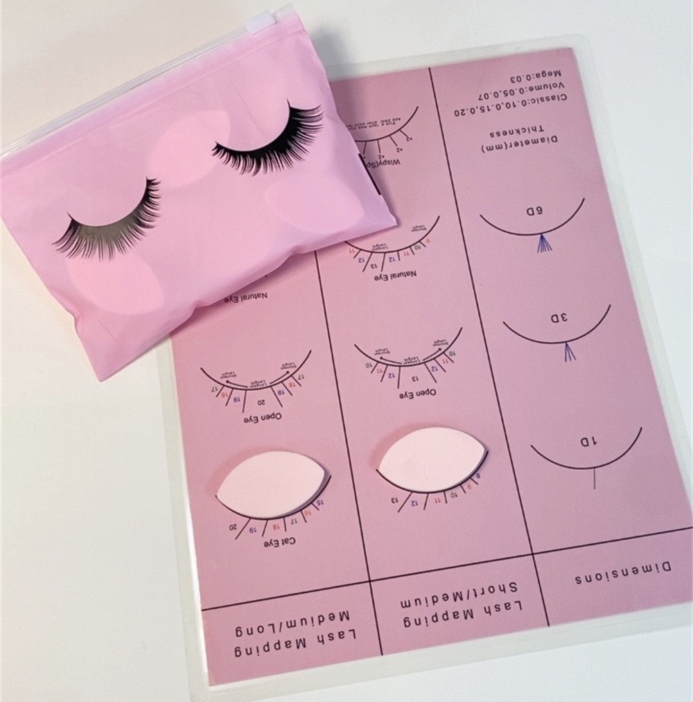 Beginner Lash Map Chart Wispy  – обзор и цена Lash Mapping Sticker