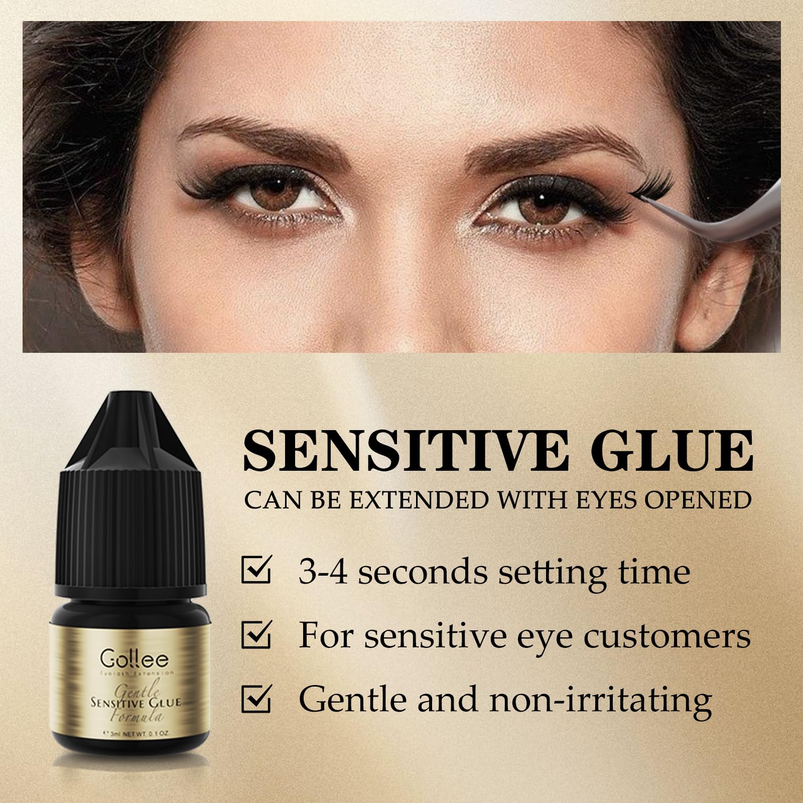 Gollee Eyelash Adhesive Cluste – обзор и цена Eyelash Extension Eye Irritation