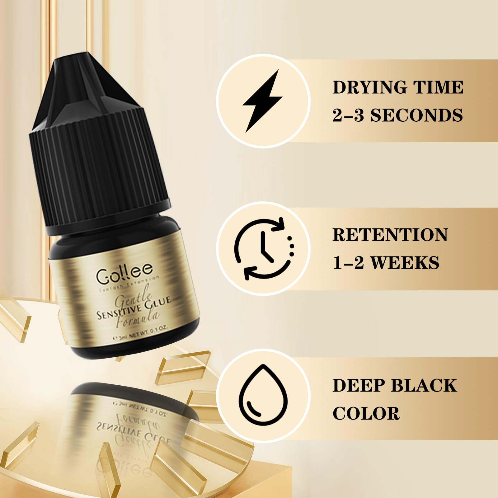 Gollee Eyelash Adhesive Cluste – обзор и цена Eyelash Extension Eye Irritation