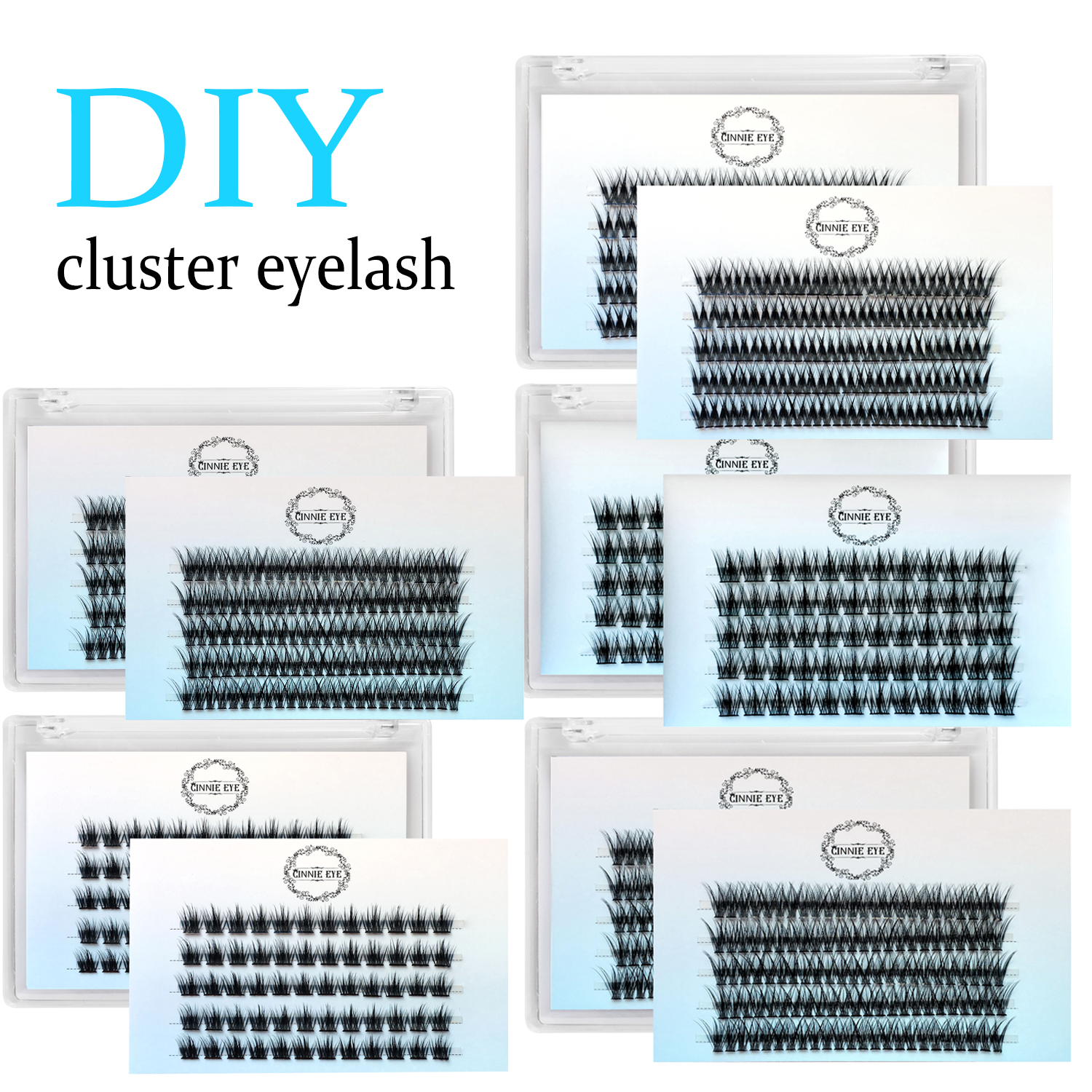New Segmented Cluster Eyelash  – обзор и цена Eyelash Extension Doll Eye