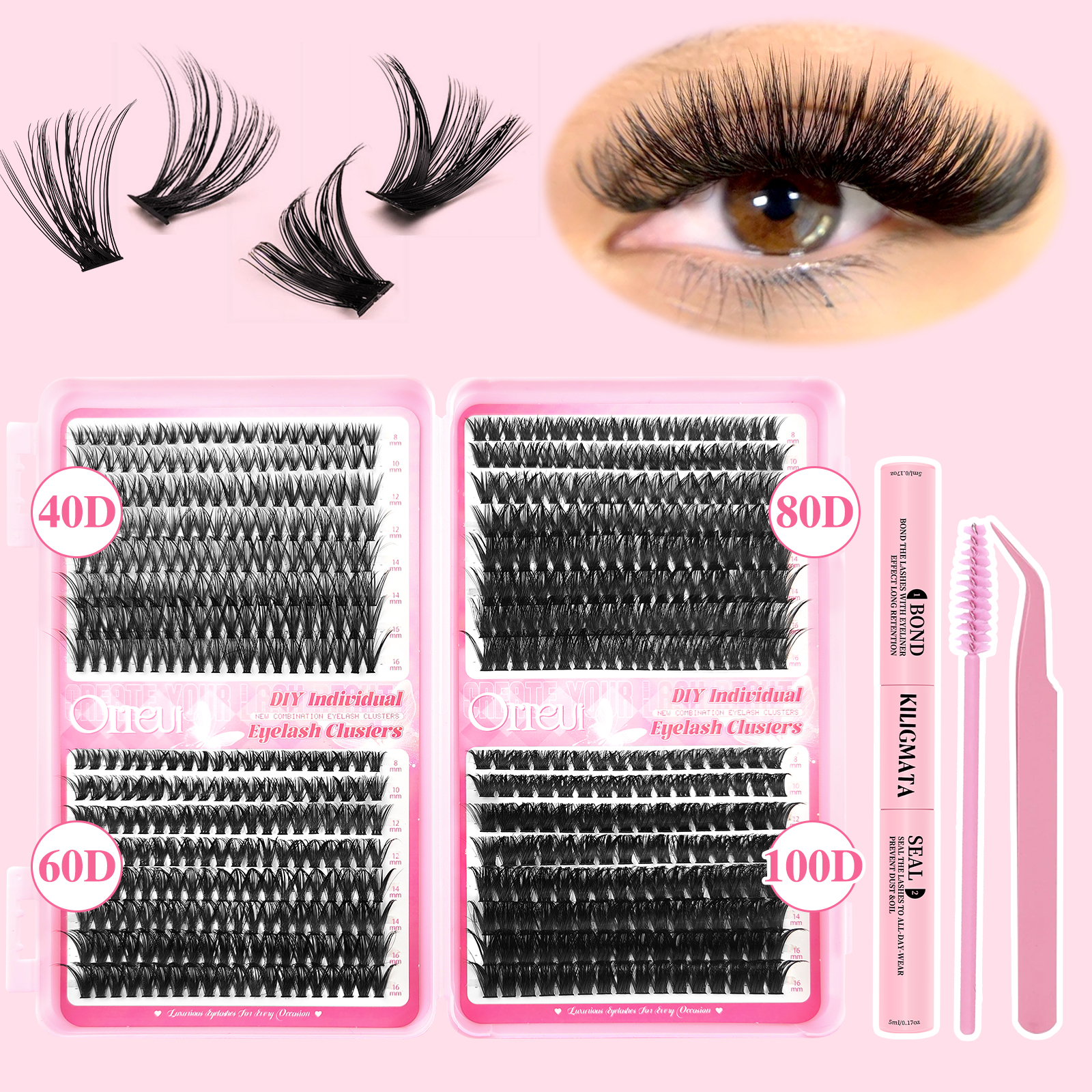 592PCS DIY Lash Extension Kit  – обзор и цена Lash Extension Tweezers