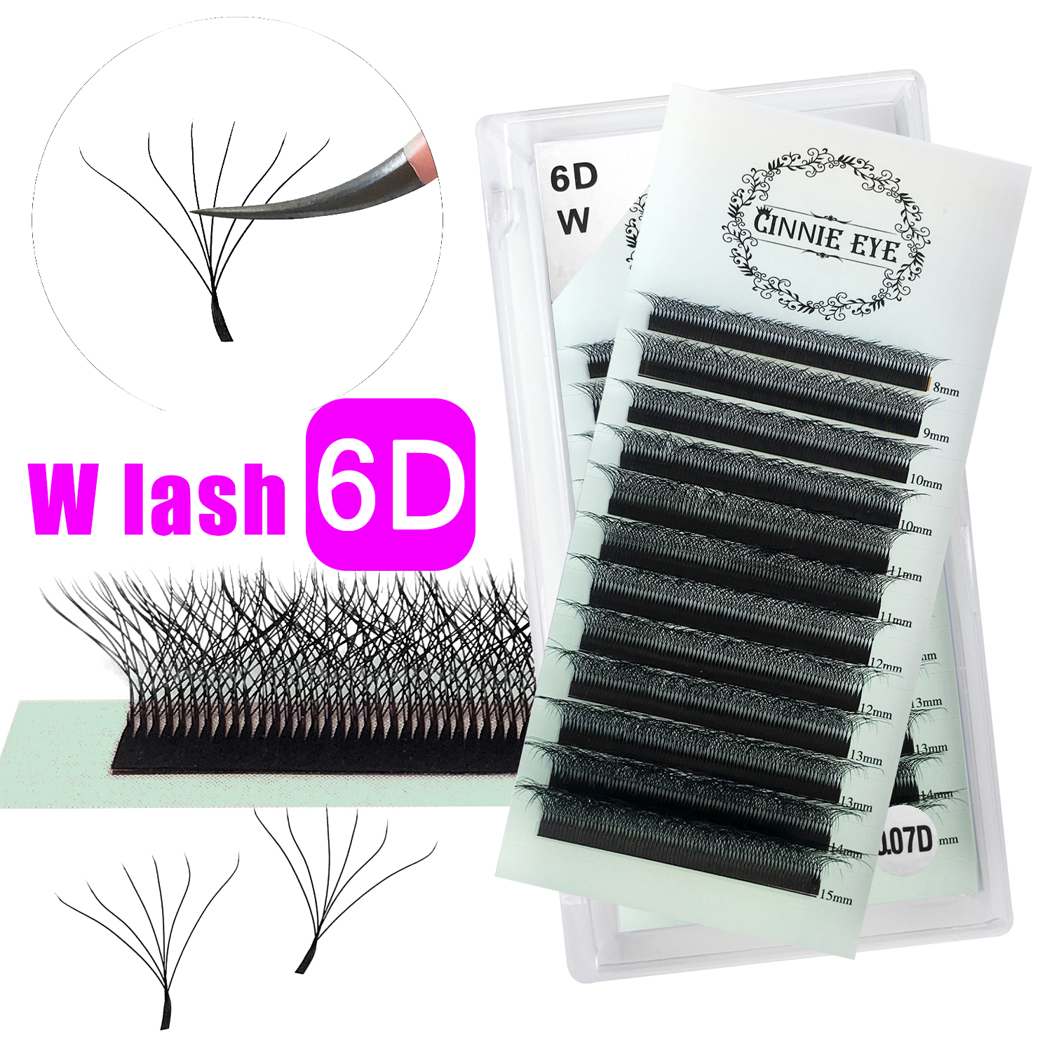 Cilios W 6D W Eyelashes Extens – обзор и цена Eyelash Extension Doll Eye