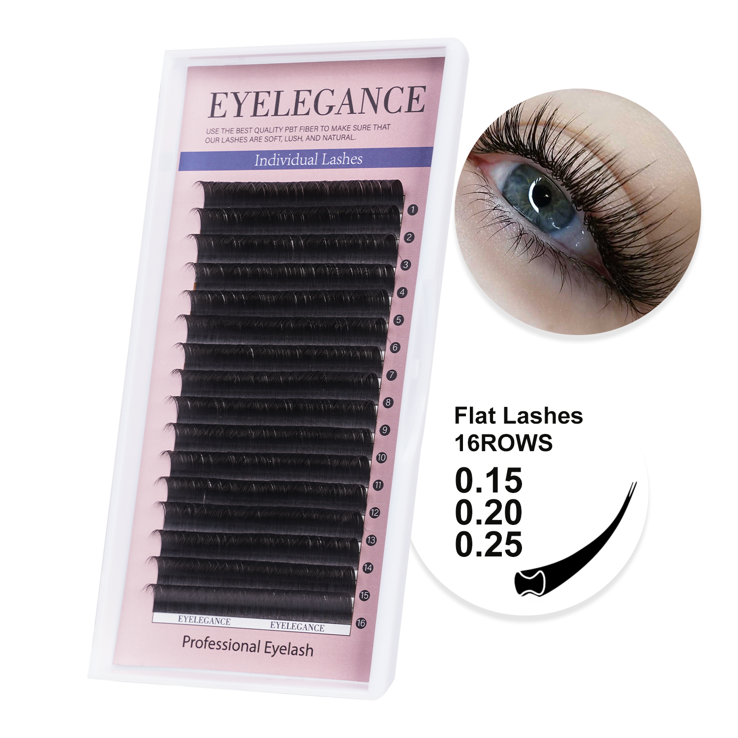 EYELEGAANCE false eyelashes16R – обзор и цена Eyelash Extension Qc