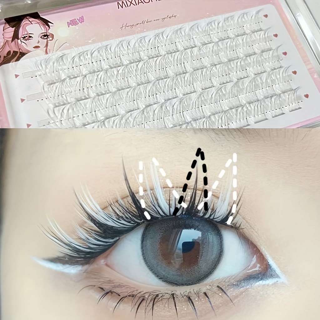 Mixiaohe Colorful Eyelashes 60 – обзор и цена Eyelash Extension Natural