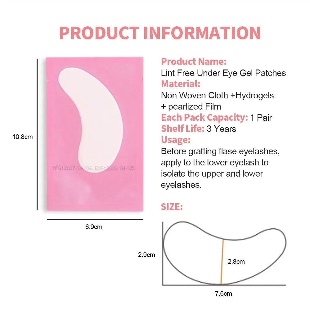 MJ 100 Pairs Eye Pad Eyelash P – обзор и цена Lash Mapping Sticker