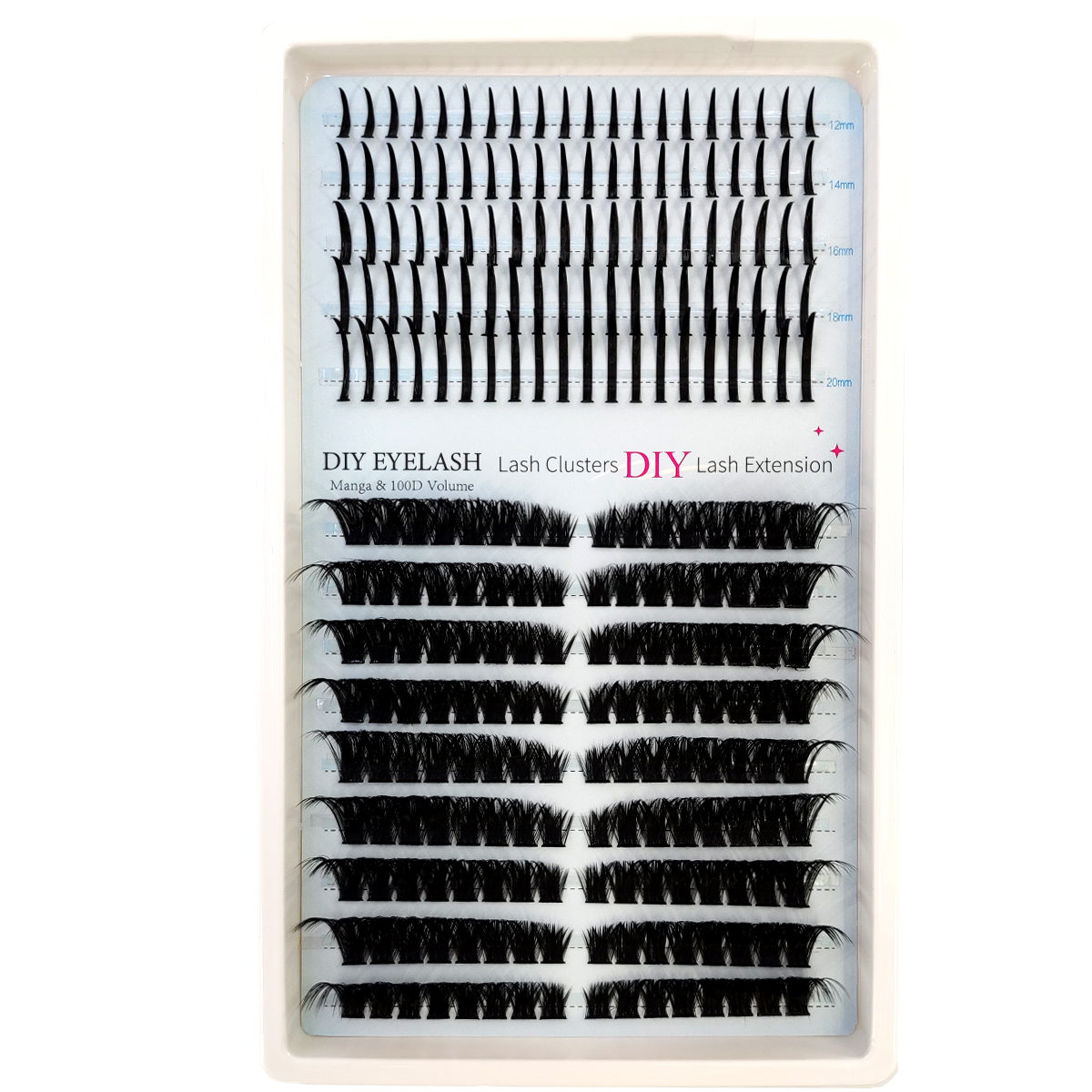 New 80D 100D eyelash group man – обзор и цена Eyelash Extension Doll Eye